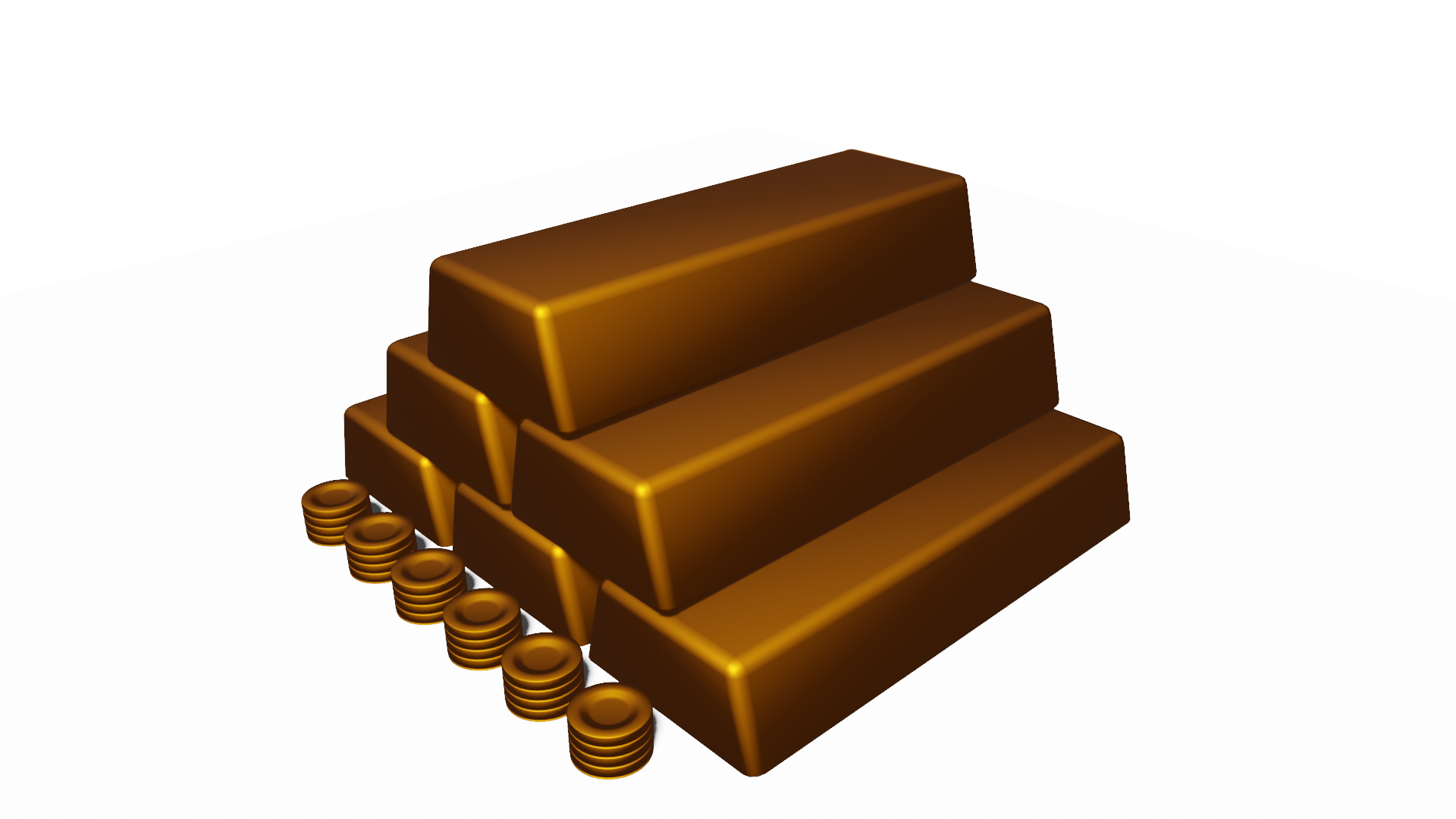 gold bars and coins preview image 1